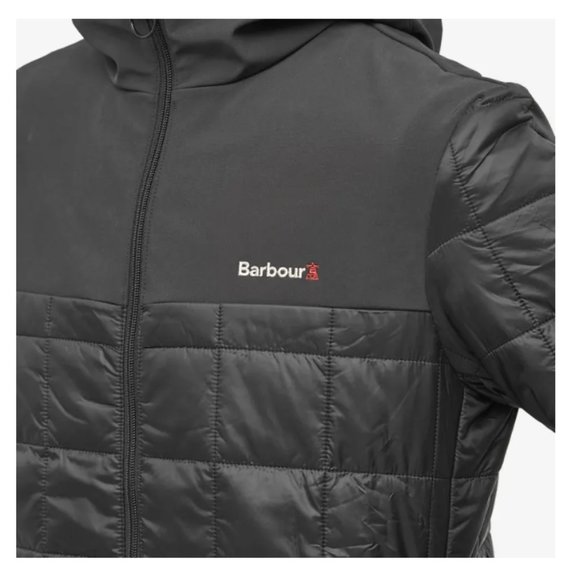 BARBOUR STRIDE HOODED LIGHTWEIGHT QUILTED JACKET MSRP$280 British Classic Great - Picture 11 of 12